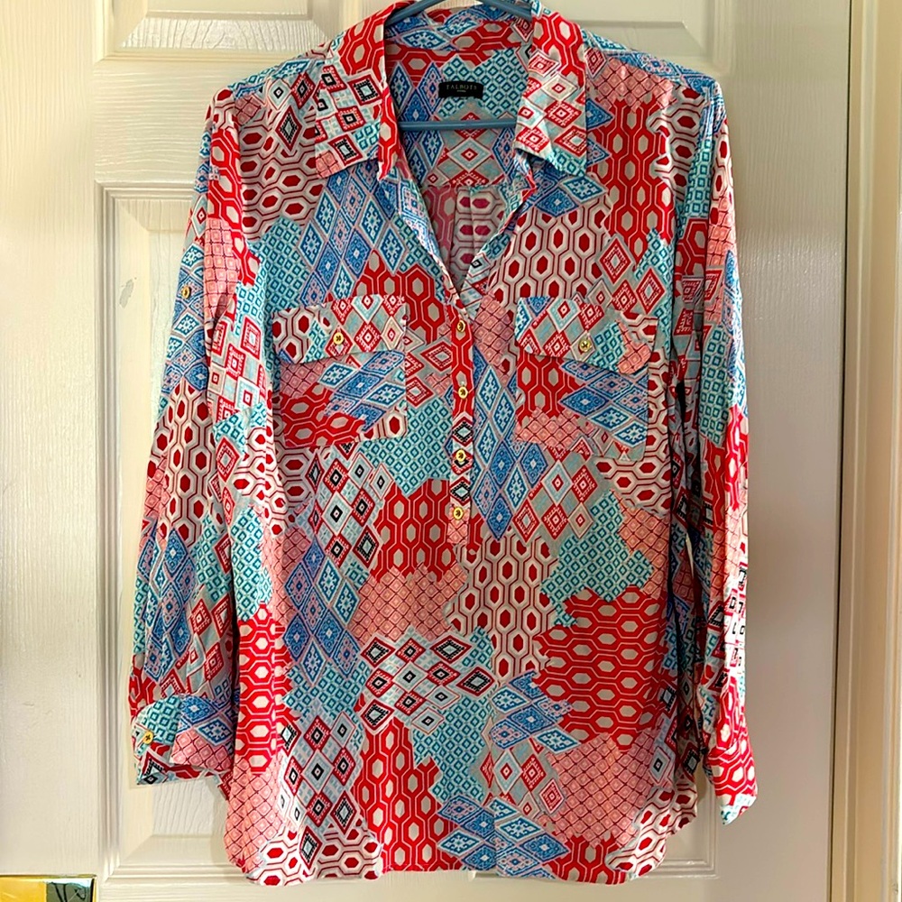 TALBOTS PATCHWORK SHIRT